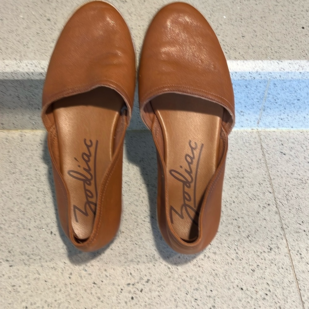 Zodiac Tan Espadrille Slip-On Flats
